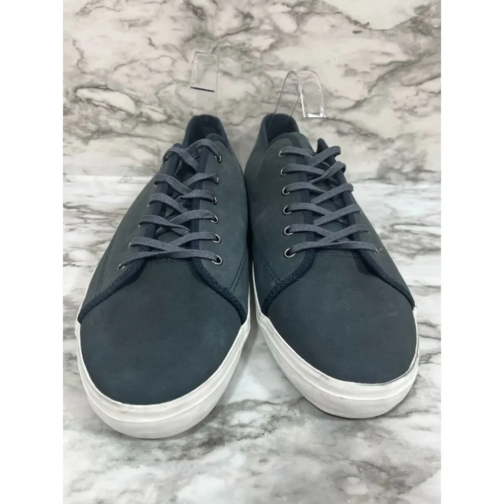 Banana Republic Shoes‎ Men's 13 Blue Leather Nubuck Court  Lace Up Sneakers